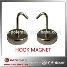 200N Pull Force Neodymium Hook Magnet With Ni Coating